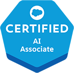 Salesforce Certified AI Associate credential badge