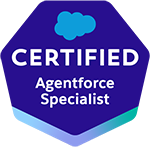 Salesforce Certified Agentforce Specialist credential badge