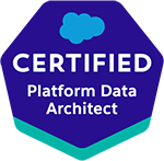 Salesforce Certified Platform Data Architect credential badge