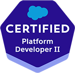 Salesforce Certified Platform Developer II credential badge