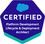 Salesforce Certified Platform Development Lifecycle and Deployment Architect credential badge