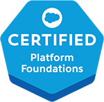 Salesforce Certified Platform Foundations credential badge