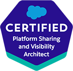 Salesforce Certified Platform Sharing and Visibility Architect credential badge